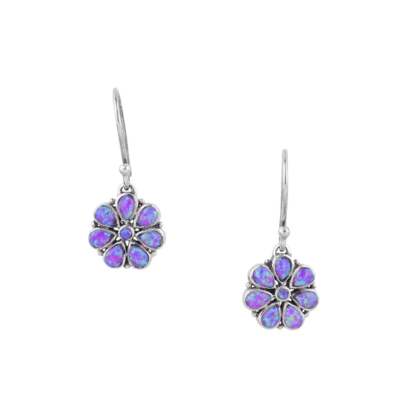 Peyote Bird Flower Drop Earrings