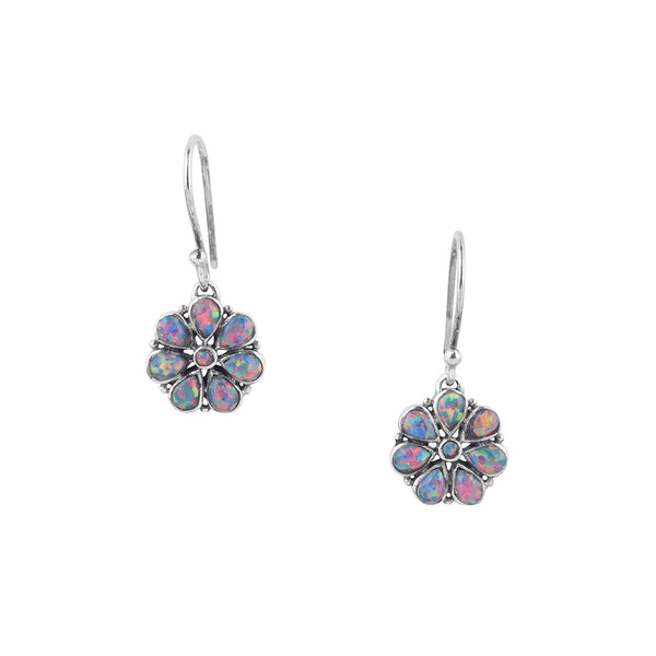 Peyote Bird Flower Drop Earrings