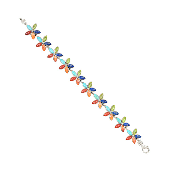 Peyote Bird Flower Petal Bracelet