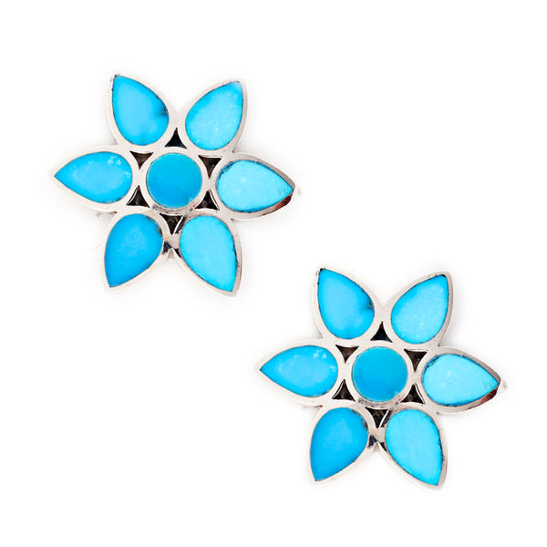 peyote bird Flower Petal Stud Earrings
