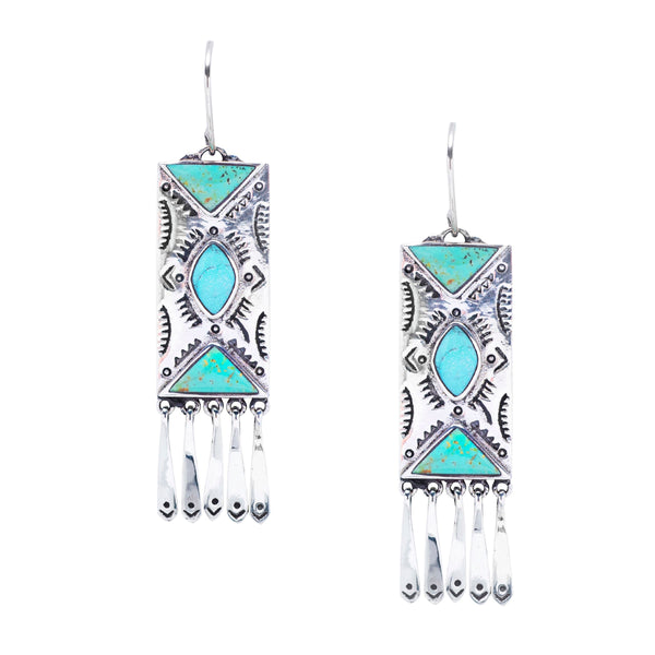 Peyote Bird Fountain Valley Earrings