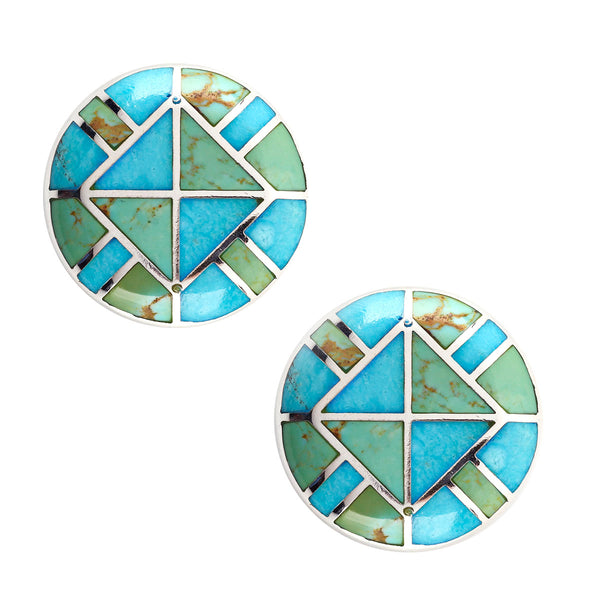 Peyote Bird Four Corners Stud Earrings