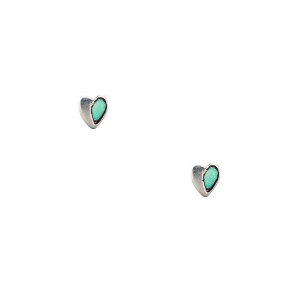 peyote bird Full Heart Stud Earrings
