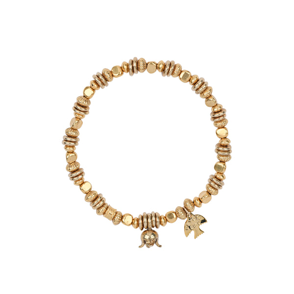 peyote bird Gilded Lily Stretch Bracelet