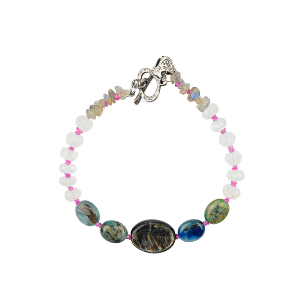 peyote bird Graduated Kyanite Bracelet