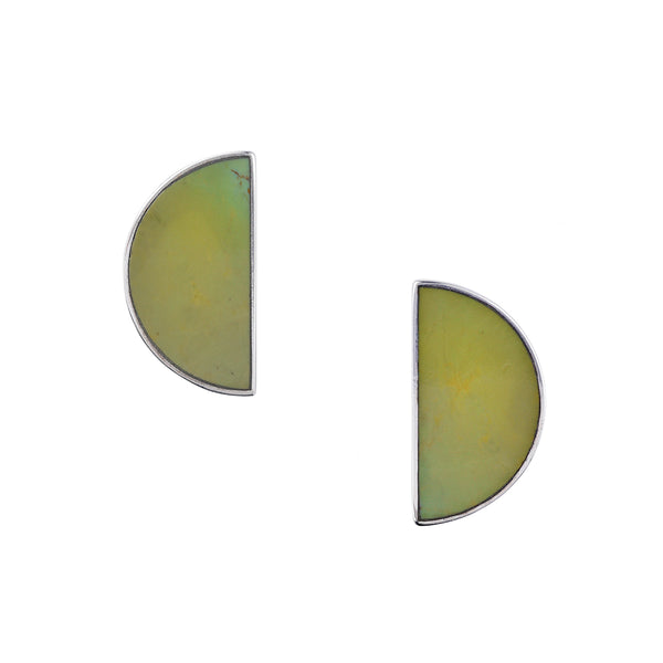 Peyote Bird Half Moon Earrings