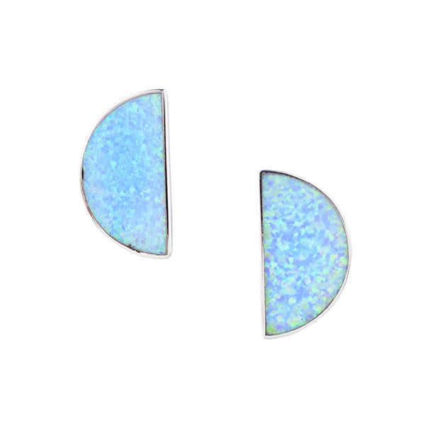 Peyote Bird Half Moon Earrings