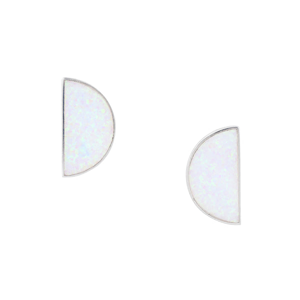 Peyote Bird Half Moon Earrings