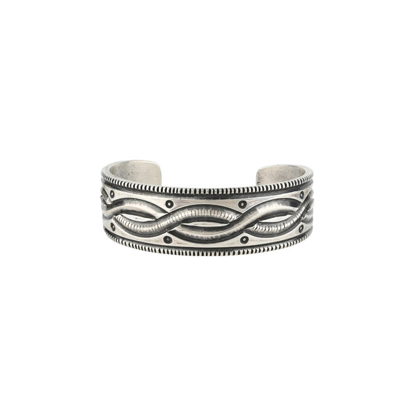 peyote bird Harrison Jim Silver Serpents Cuff