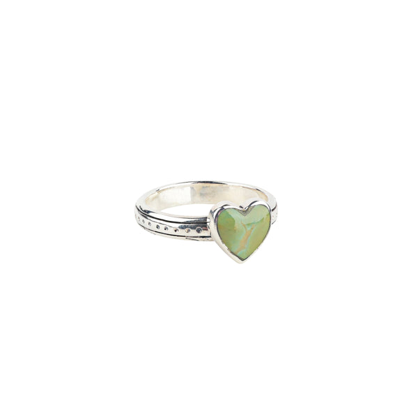 Peyote Bird Heart Ring