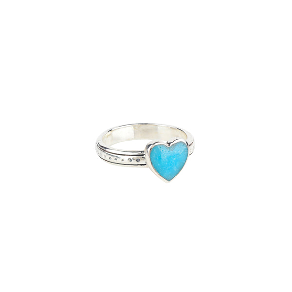 peyote bird Heart Ring