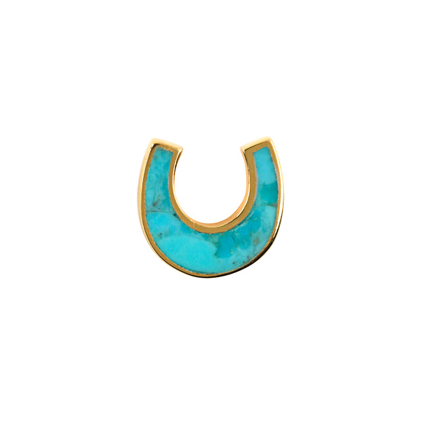 Peyote Bird Horseshoe Pin