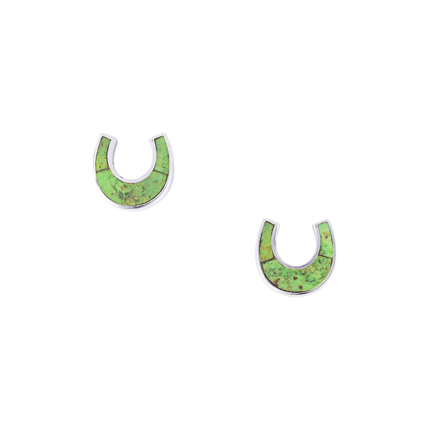 Peyote Bird Horseshoe Stud Earrings
