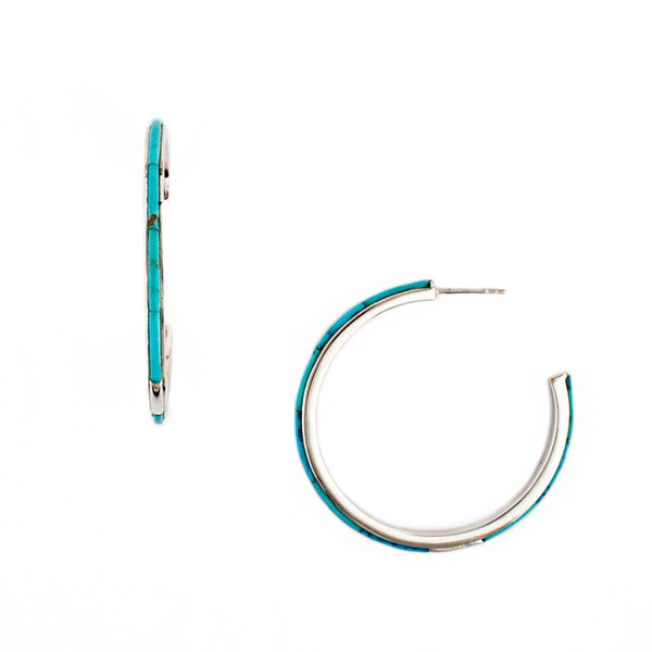 peyote bird Infinity Hoop Earrings