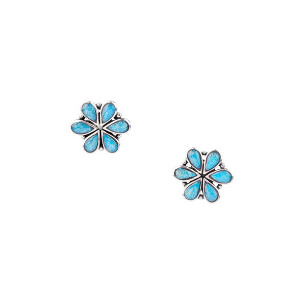 Peyote Bird Inlay Daisy Earrings