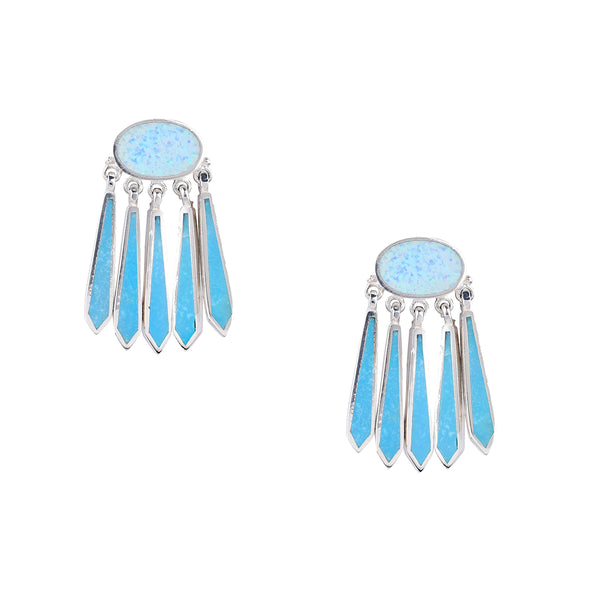 Peyote Bird Iris Earrings