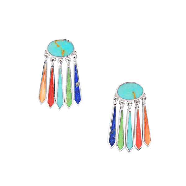 Peyote Bird Iris Earrings