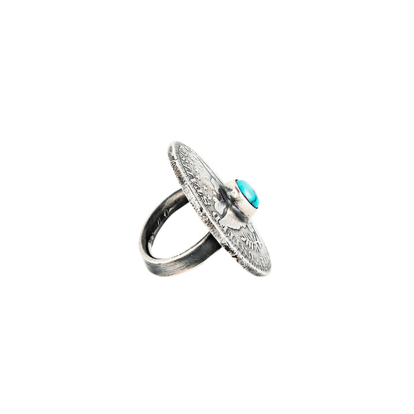 Peyote Bird Jesse Robbins Half Dollar Ring