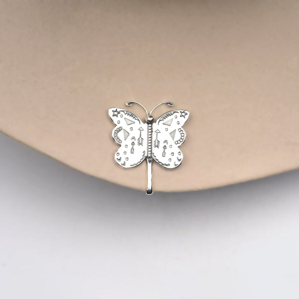 peyote bird Joe Eby Butterfly & Clover Brim Slide