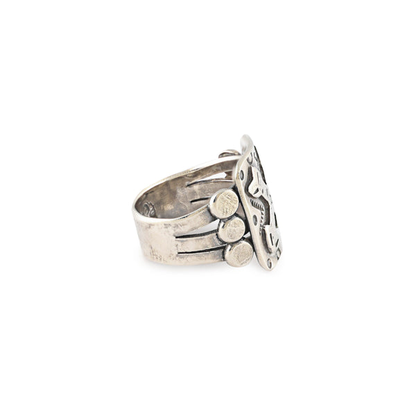 Peyote Bird Joe Eby Double Arrow Ring - Size 7
