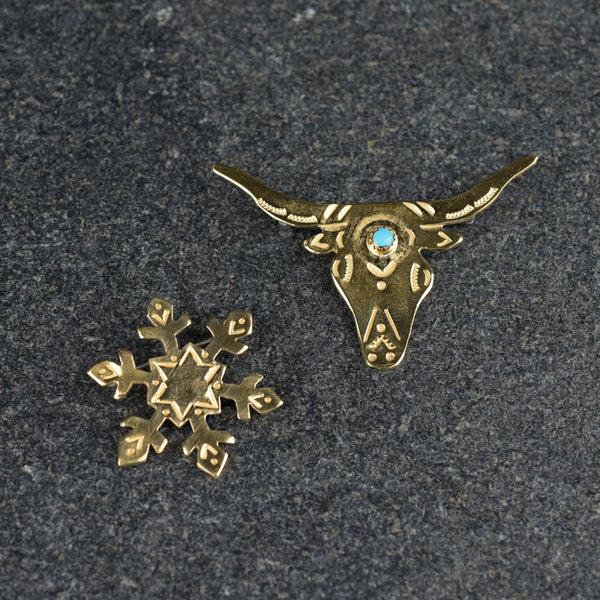 Peyote Bird Joe Eby Longhorn Pin