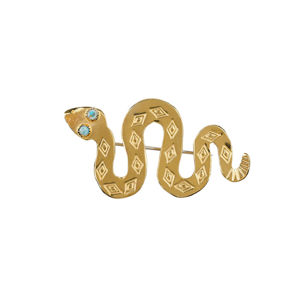 Peyote Bird Joe Eby Small Serene Serpent Pin