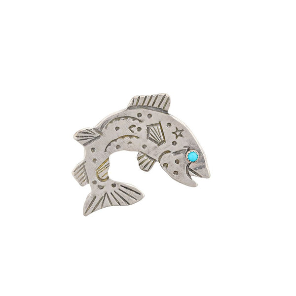 peyote bird Joe Eby Trout Pin