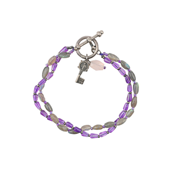 peyote bird Key Charm Bracelet