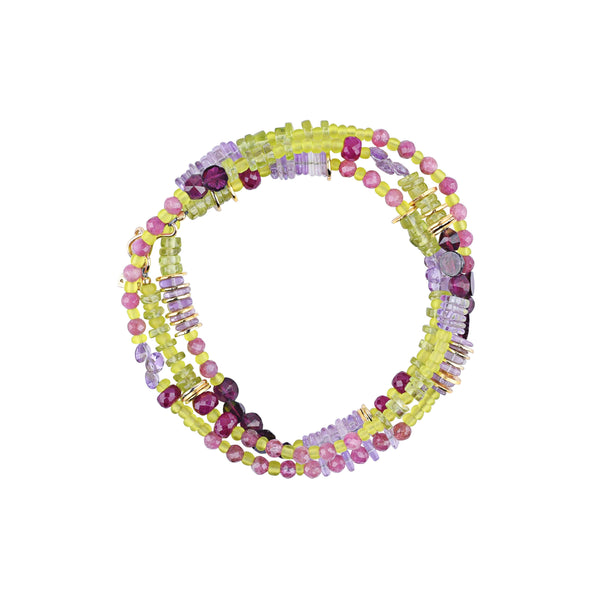 peyote bird Labyrinth Wrap Bracelet