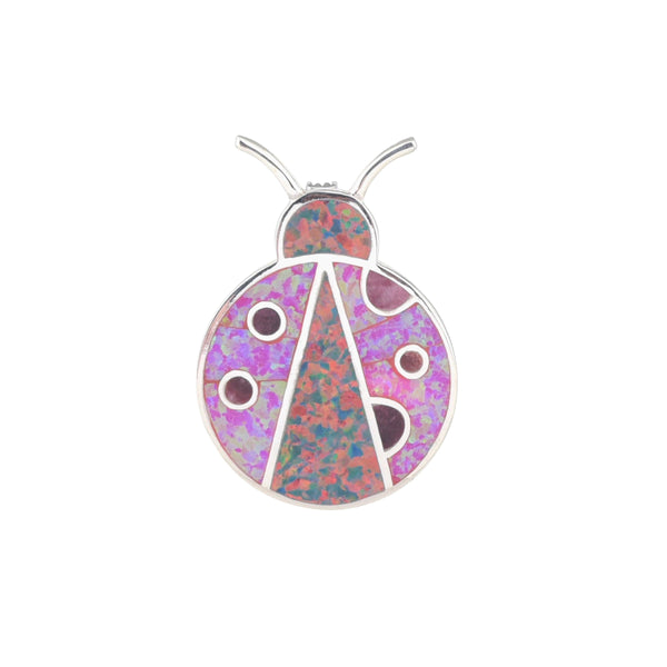 Peyote Bird Ladybug Pin