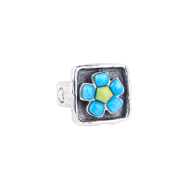 Peyote Bird Lucky Flower Ring