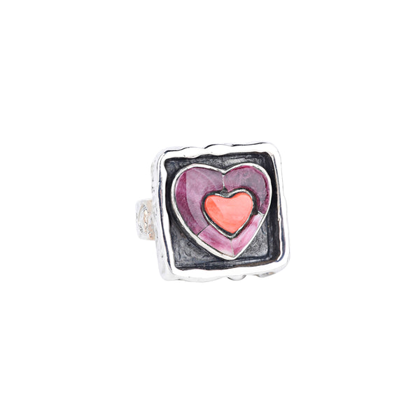 peyote bird Lucky Heart Ring
