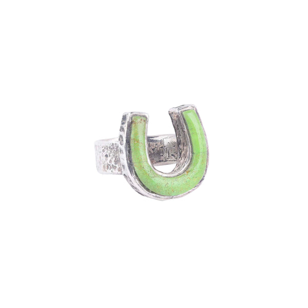 Peyote Bird Lucky Horseshoe Ring