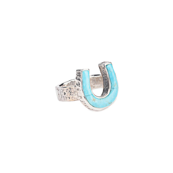 peyote bird Lucky Horseshoe Ring