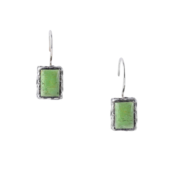 Peyote Bird Lucky Square Earrings