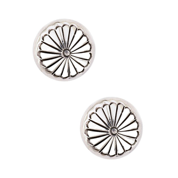 peyote bird Marie Yazzie Concho Earrings (Medium)