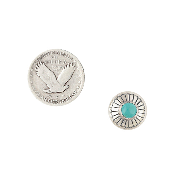 Peyote Bird Marie Yazzie Turquoise Post Earrings