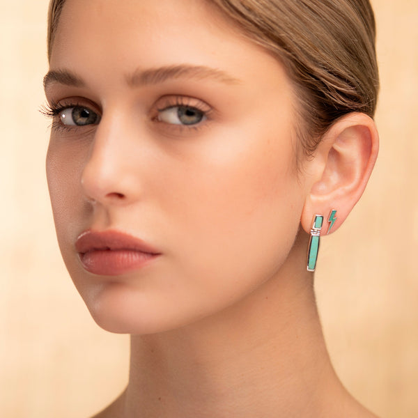 Peyote Bird Matchstick Earrings