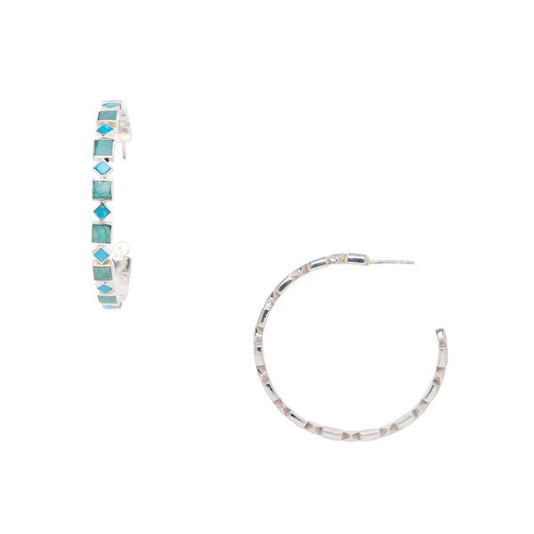 peyote bird Mesa Hoop Earrings