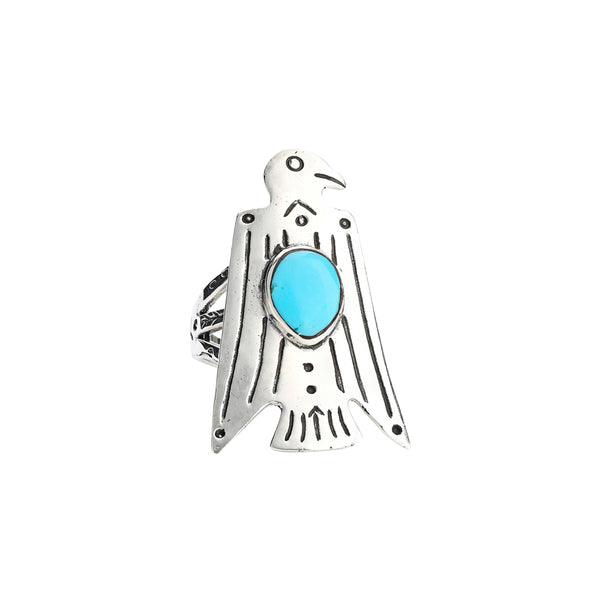 peyote bird Mighty Eagle Shield Ring