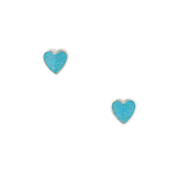 peyote bird Mini Heart Earrings