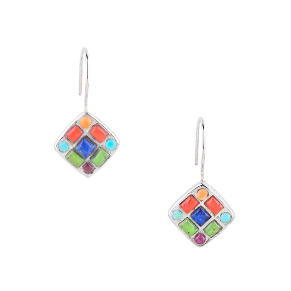 Peyote Bird Mosaic Earrings