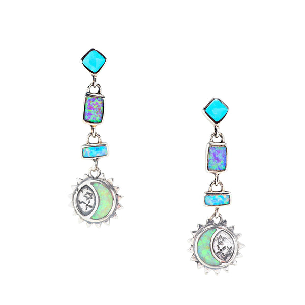 Peyote Bird Night & Day Earrings