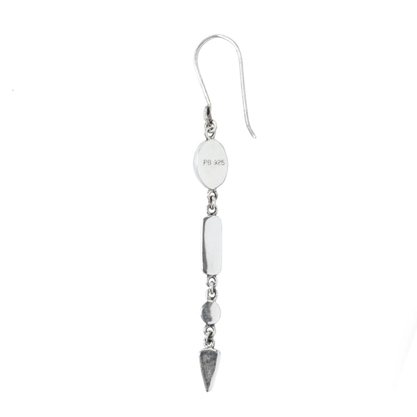 Peyote Bird Nomad Abalone Dangle Earrings