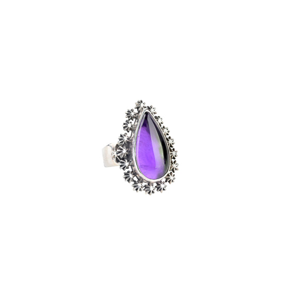 Peyote Bird Nomad Amethyst Ring - Size 7
