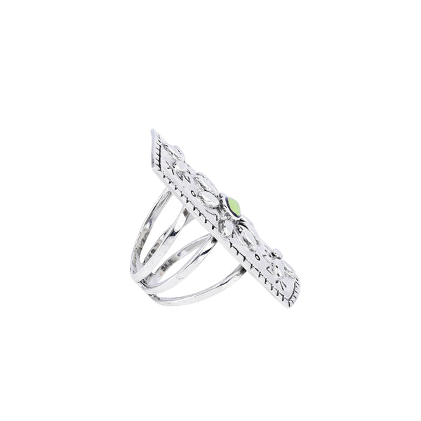 Peyote Bird Nomad Blossom Shield Ring