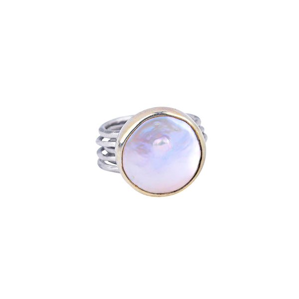 peyote bird Nomad Dancing Pearl Ring
