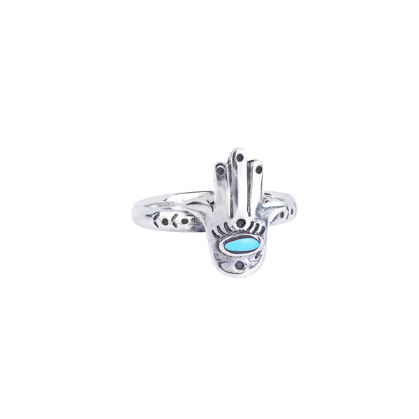 peyote bird Nomad Hamsa Ring