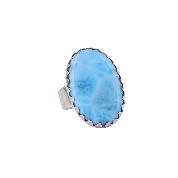peyote bird Nomad Larimar Ring - Size 8