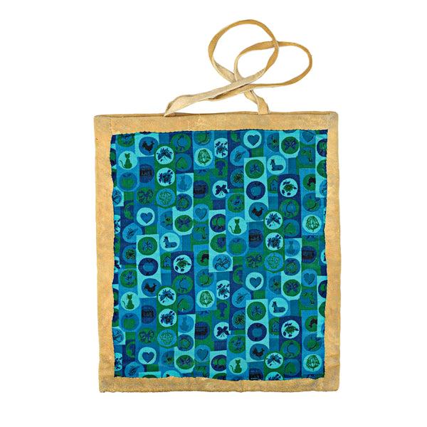 Peyote Bird Painted Horse Plateau Bag C. 1950